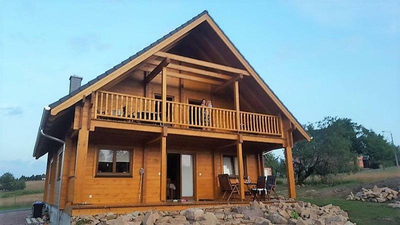 Holzblockhaus Magdalena Villa Altenberg Eksteriør bilde